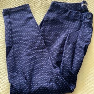 Betabrand Skinny DPYP Heart Pattern Size M Petite